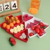 Christmas Tree Snack Plate Divided Fruit Plate Marry Christmas Party Decorations for Home 2025 Navidad Noel Natal Xmas Gift