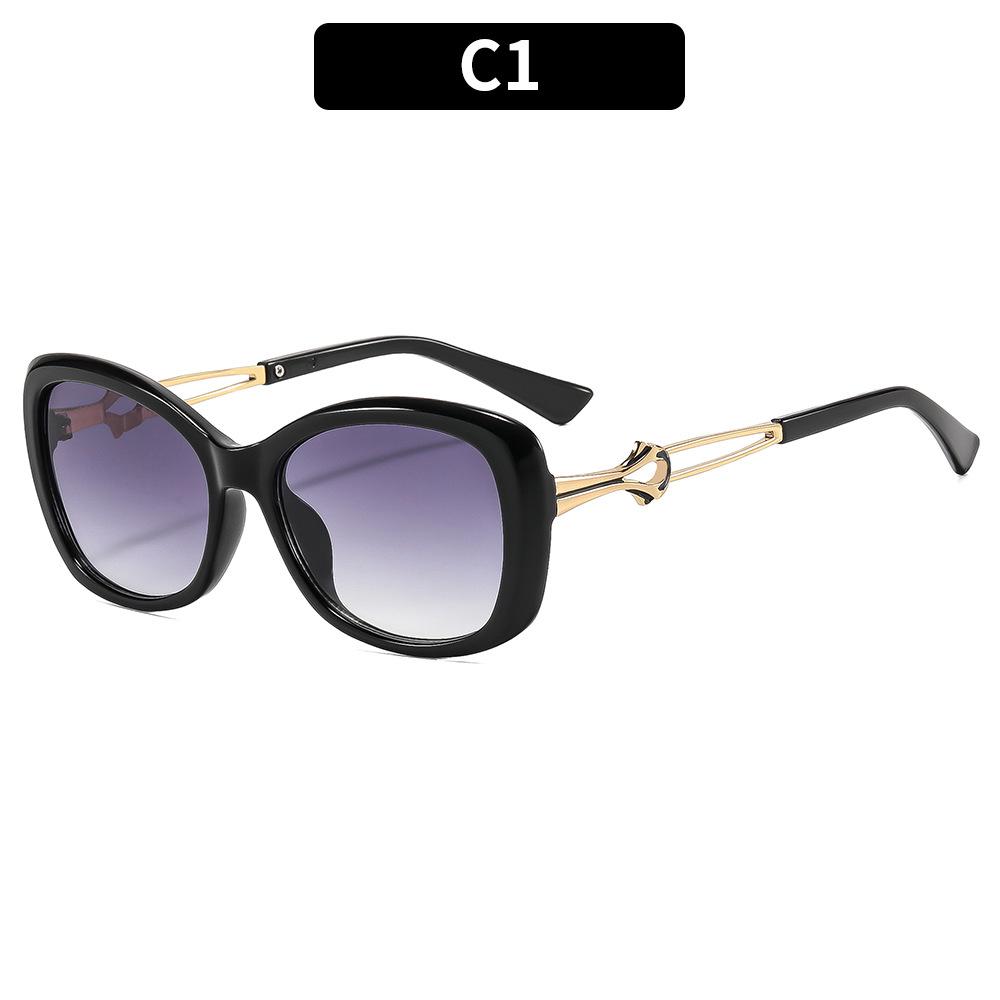 Women s sunglasses - unisex fashion cat-eye sunglasses with metal temples