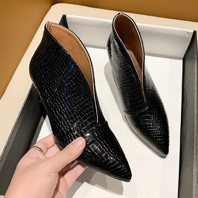 Mote Dame Støvletter Høyhælte Sko 2024 Vår Høst Ny Mote Spisse Tykke Høye Hæler Støvletter Damesko Komfortabelt Temperament