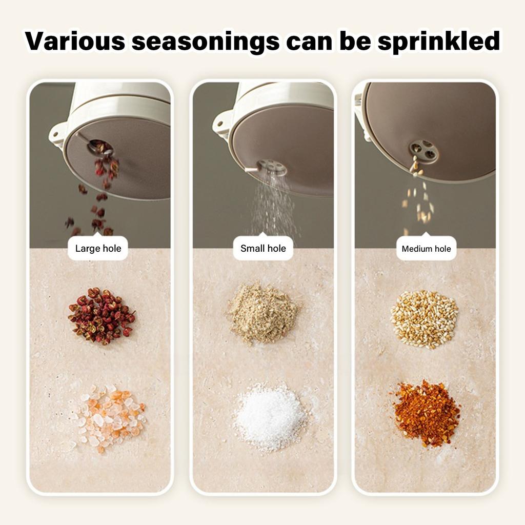 Salt Dispenser With Duals Function Glass Container For Controlled Seasoning And Spices Storage Kitchen Essential