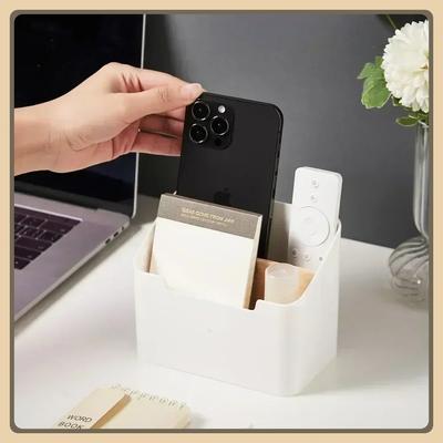 Remote Control Organizer TV Remote Holder For Table Multipurpose Desktop Storage Box Bedroom Living Room Organizer