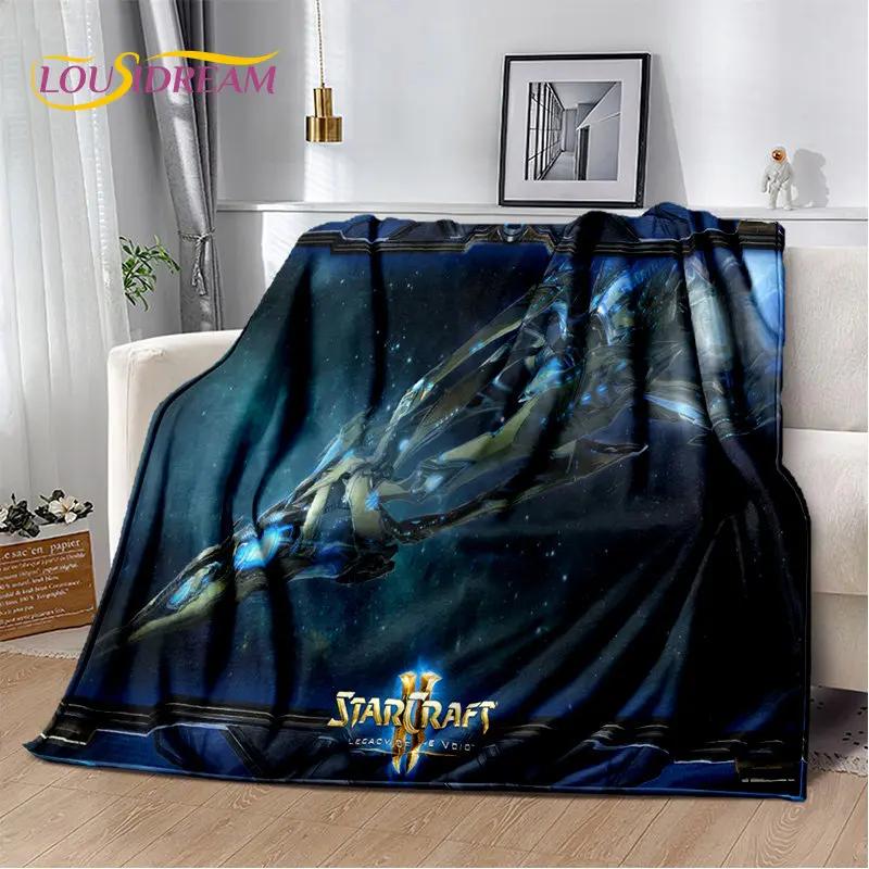 3D HD StarCraft Hra Hráč Měkká Plyšová Přikrývka, Flanelová Přikrývka Hodit Přikrývku pro Obývací Pokoj Ložnici Postel Pohovka Piknikový Kryt Děti