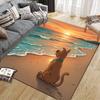 Scooby‑Doo2 Flannel Pattern Square Carpet,Area Rug,Carpet Rug for Living Room Bedroom Sofa Playroom Decor,Non-slip Floor Mat