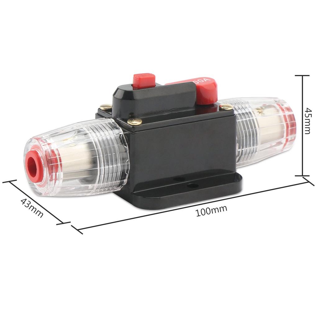 DROK Automatischer Schutzschalter 12-24V 50Amp -100Amp Überlastschutz Sicherungskasten