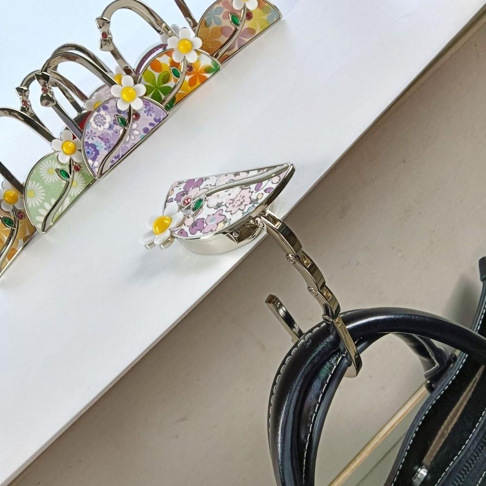 Flower Design Handbag Hanger for Women Portable Table Hanger Pretty Purse Hanger  for Table