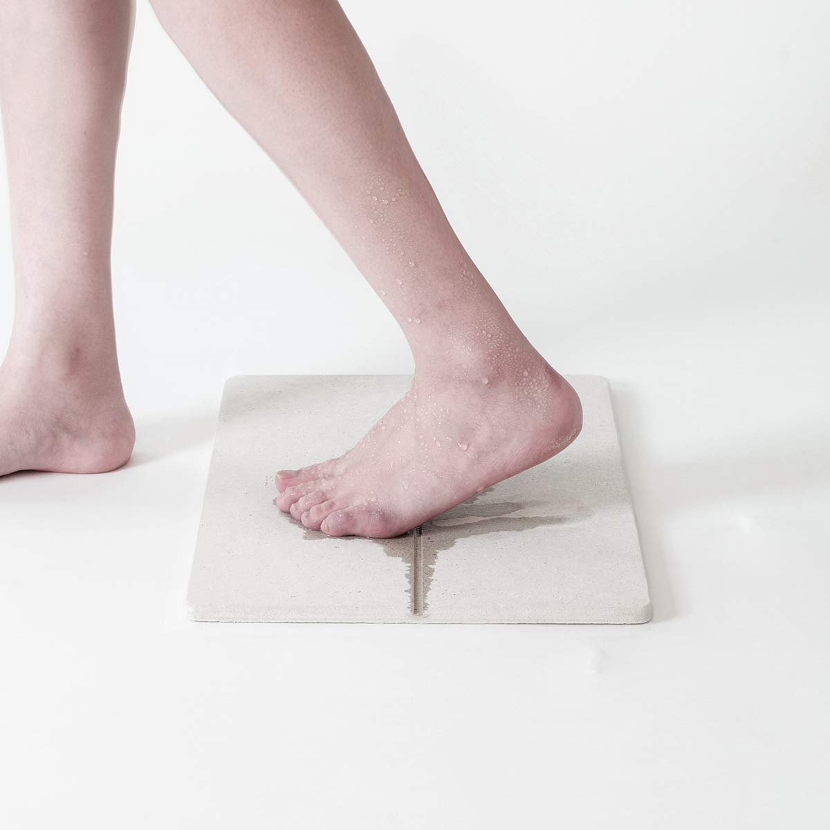 

почва GEM почва Серия Gem диатомовая земля коврик для ванны S размер коврик для ванны антибактериальный / устойчивый к плесени, белый