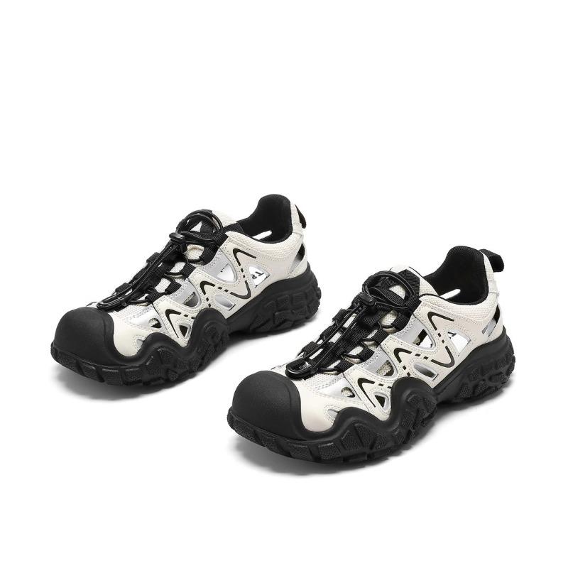 Hollowed-out Flip-top Sandals for Women, Versatile Sports, Breathable, Thick-soled Dad Shoes