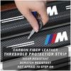 Cvbsy2 Car Door Pedal Protection Sticker Carbon Fiber Threshold Strip For BMW E46 M E90 E60 F10 E39 F30 E36 F20 E87 E90 E70 E91 E30 G30