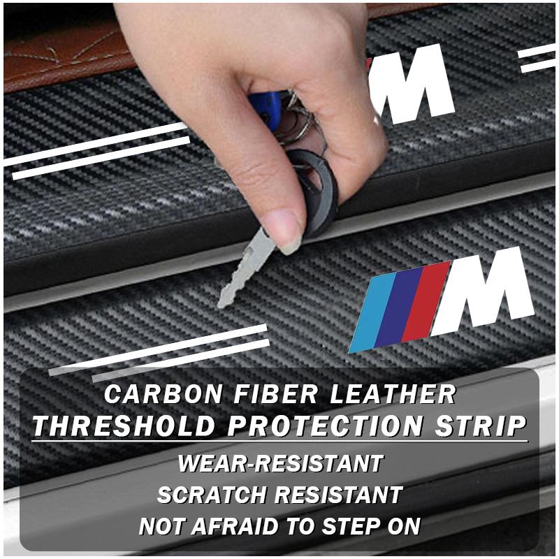 Cvbsy2 Car Door Pedal Protection Sticker Carbon Fiber Threshold Strip For BMW E46 M E90 E60 F10 E39 F30 E36 F20 E87 E90 E70 E91 E30 G30
