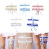 Stretch Lace Wedding Garters with Ribbons Thicken Garter Set for Parties Cosplay Keepsake Women