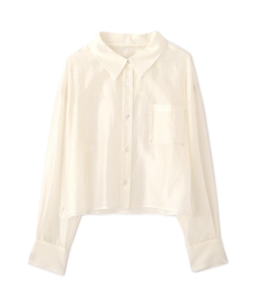 Proportion Body Dressing Sheer White Women's Shirt,