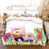 Smiling Friends Bedding Set Single Twin Printed Bed Set With Pillowcase Bed Duvet Cover Single Double Queen Super King Size