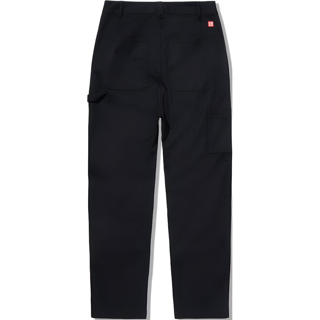 Li Ning Skateboard Series Loose Straight Casual Pants Men Bottoms Black AKXU623-2