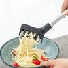 Nudelzange aus Edelstahl, rutschfester Griff, hitzebeständiges Spannfutter, leicht zu verstauen, multifunktionale Lebensmittelzange