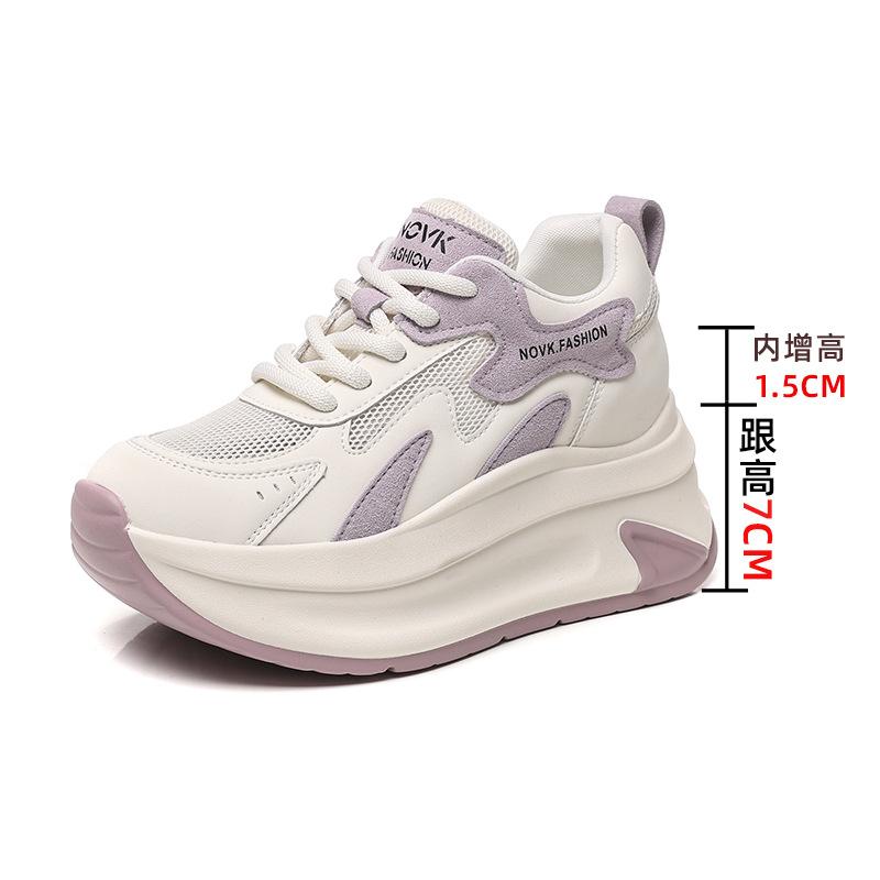 

Delphinium explosive retro dad shoes mesh versatile casual non-slip sneakers 2025 spring and autumn new thick-soled breathable 40