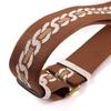 Ma Huang Shi Adjustable 4.5CM Wide Brown Vintage Chain Pattern Bag Strap MHS-F-49
