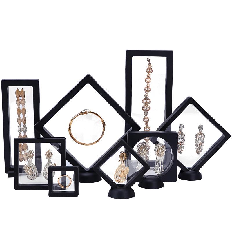 Transparente PE-Folie Schmuck-Display- & Aufbewahrungsbox - Oxidationsschutz Ring- & Abzeichen-Organizer