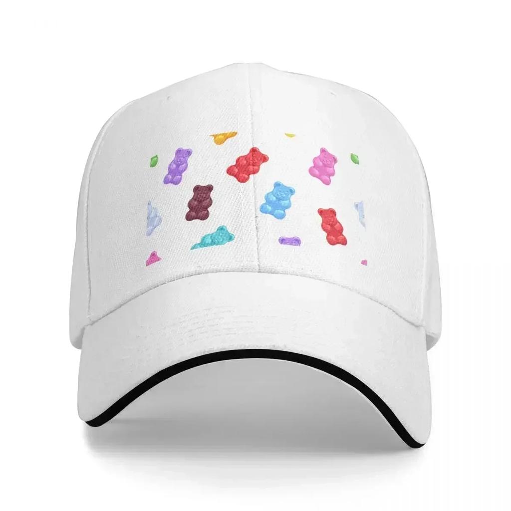 Rainbow Gummy Bears Candy Baseball Cap beach hat Ball Cap Sun Hats For WoUnisex Unisexs