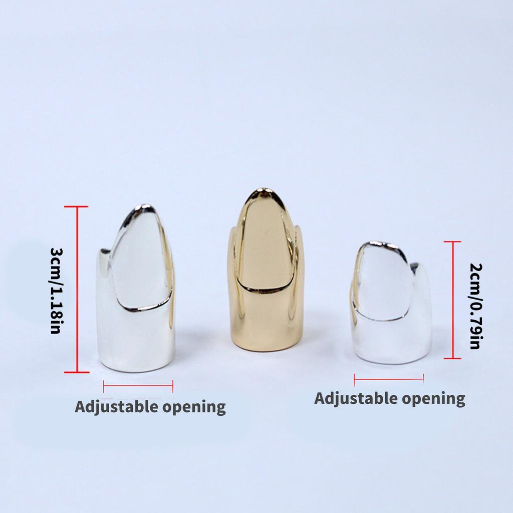 5-pack Överdrivna Nagelsmycken Perfekt Halloween Cosplay Smycken Snyggt Accessoar Present för Unga Modeälskare
