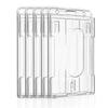 Dual-Use Transparent ID Card Holder with Horizontal & Vertical Slots
