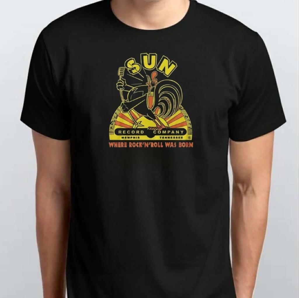 Vintage Sun Records Graphic Unisex T-SHIRT S M L XL XXL 3 4 XL Black