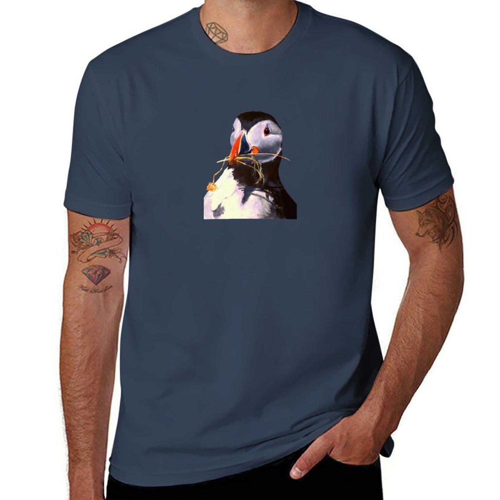 Puffin Gift Tshirt T Shirt Unisex Casual T Shirts For Unisex Cotton Funny Tshirt S