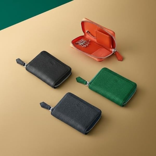 Takeo Kikuchi Soft Shrink Leather Key Case G8701201 Men's Black (019) 00 (FREE)