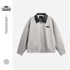 BLACKHOOP Men's Retro High-End PU Collar Workwear Jacket