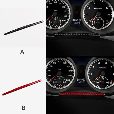 Voor Mercedes Benz SLK R171 2004 2005 2006 2007 2008 2009 2010 Snelheidsmeter Frame Accessoires Echte Zachte Koolstofvezel Trim Sticker