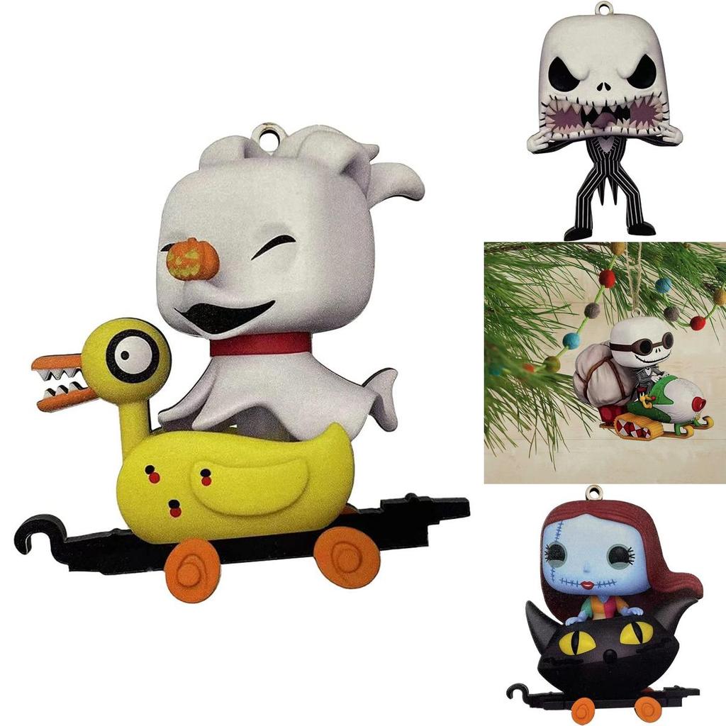 Pingente Único de Árvore de Natal Jack Sally Pesadelo Antes do Natal Decoração de Halloween
