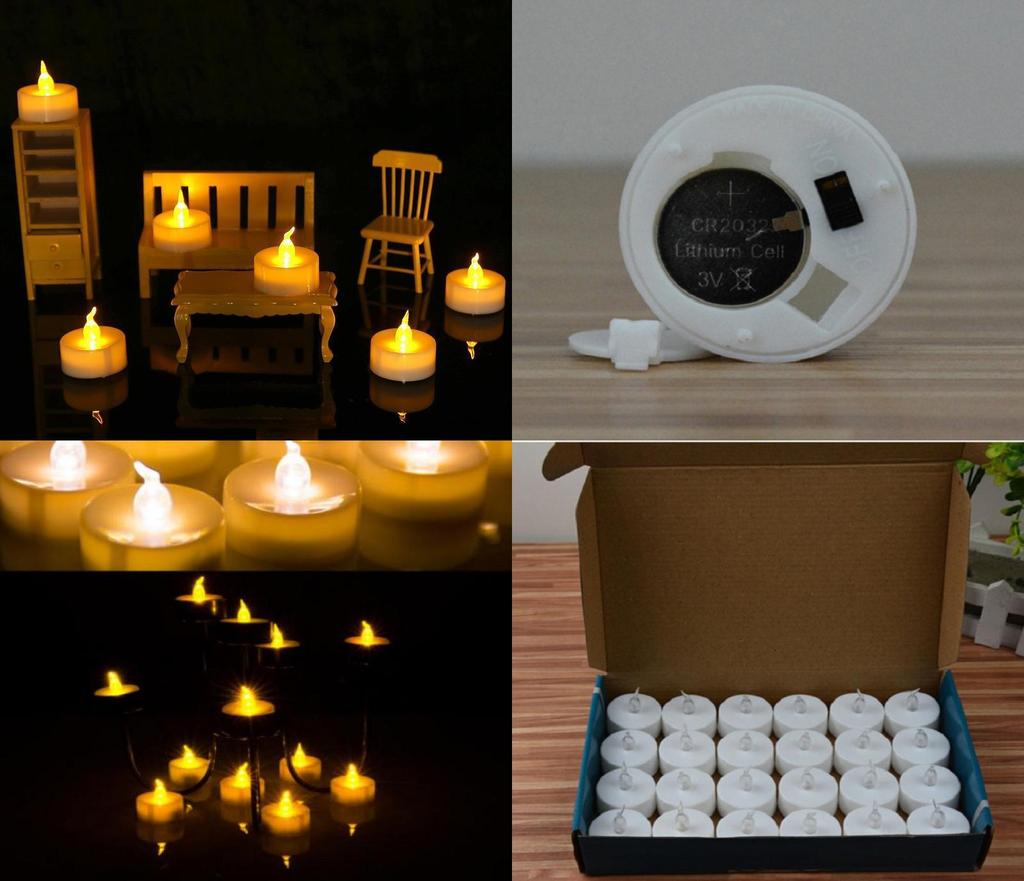 Premium Quality Flameless Tea Candle Flickering Light For Wedding And Home Decor