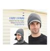 Zipper-open neck warmer brim hat (for men) (3 colors)