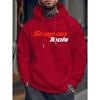 Men's Casual Hoodie with Eye-catching Pattern "SNAP ON TOOLS" Regular Style Hoodie