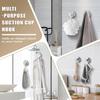Suction Cup Shower Hooks Heavy Duty No Drill Stainless Steel Vacuum Hooks Rustproof Towel Hooks for Bathroom Kitchen Glass Tile