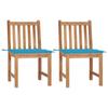 Day and Night - Day and Night Garden Chairs 2 Units Solid Teak Wood with Cushions