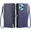 For Honor 400 Lite Case TPU+PU Leather Wallet Phone Cover with Wrist Strap