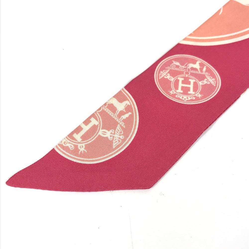Hermes Twilly Scarf Silk Pink
