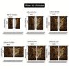 2Pcs Polyester Creative Leopard Decorations Printing Window Curtains Birthday Party Decoration Backdrop Drapes for Living Room