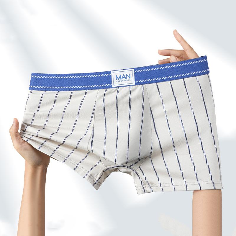 Men Big Size Striped Underwear Underpants Boys Panties Undies Large Boxer Oversize Shorts Knickers Xl-4xl