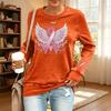 Women's Printed Round Neck Sweatshirt for Casual Daily Wear