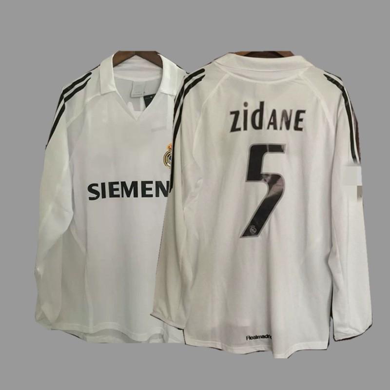 Vintage Long Sleeve Football Jersey Retro Soccer Shirt Men Women Sportswear