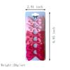6Pcs Ribbon Bows Hairpin Girl Sweet Solid Design Hairpin Color Block Delicate Hairgripe Barrettes Kawaii Child Accessories