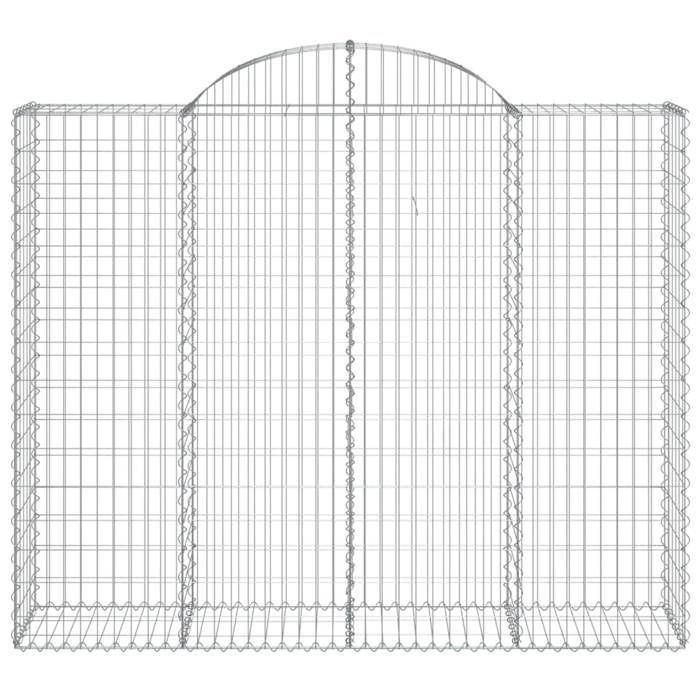 VidaXL Panier de Gabion, Cage à Gabion, Mur de Gabion, Panier à Pierre, Gabion pour Pierre Jardin Patio Extérieur, 153498