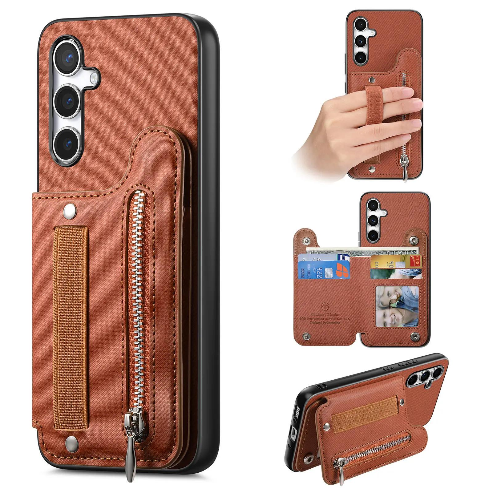 

Wallet with Card Holder Phone Case For Samsung Galaxy S25 Edge S24 S25 FE S23 S26 Ultra S22 S21 Plus A56 A55 A36 A54 A16 A16 A15 Galaxy S23+