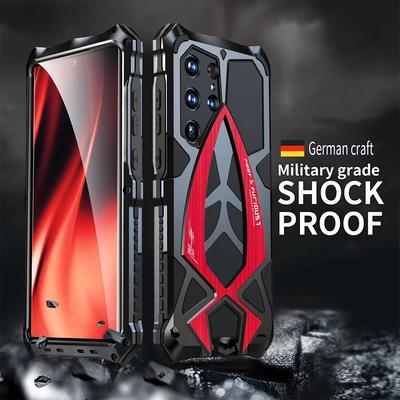 Luxus Metall Vollschutz Rüstung Hülle für Samsung Galaxy S26 Ultra Handyhülle S24 S23 S22Ultra S25 S26Ultra 5G Stoßfest Fundas