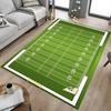 1 Stück Fußballfeld rutschfester Bodenteppich kompatibel für Büro & Wohnzimmer & Schlafzimmer & Esszimmer - Flach - Maschinengewebt-S0315