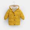 Girls' Fashion Cotton Coat Children's Mid-Length Thickened Padded Jacket