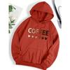 Love Coffee Funny Letter Graphic Printing Hoody Woman Fashion  Sweatshirt Casual S-6XL Hooded Autumn Oversized Clothing