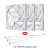 Teucer UT-12015 Ultrathin 15mm Thinckness 12cm Chassis Fan 12V/4Pin PWM FBD Bearing PC Case Cooling Ventilator 1-10pcs with Hub