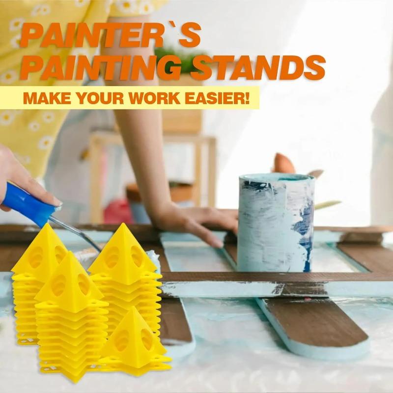 10-50PCS Pyramid Triangle Paint Support Non-slip Plastic Pad Durable Woodworking Painting Board Stand for DIY Spraying Tools